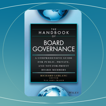 The Handbook of Board Governance