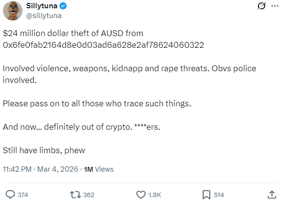 Криптоінвестор втратив $24 млн після збройного нападу та покидає індустрію 7 Криптоінвестор втратив $24 млн після збройного нападу та покидає індустрію 7