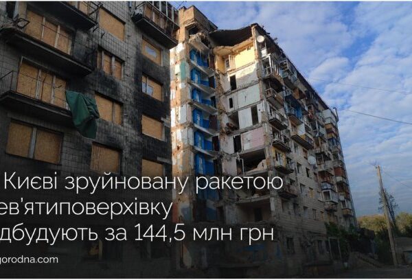 Київ: Будівництво за 144,5 млн грн – інвестиція у відновлення