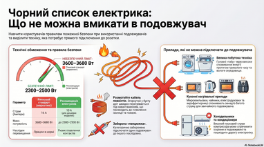 Подовжувач: 5 приладів, які не варто підключати 4 Подовжувач: 5 приладів, які не варто підключати 4