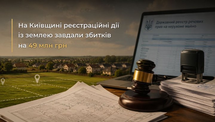 Київщина: земляні оборудки завдали 49 млн грн збитків