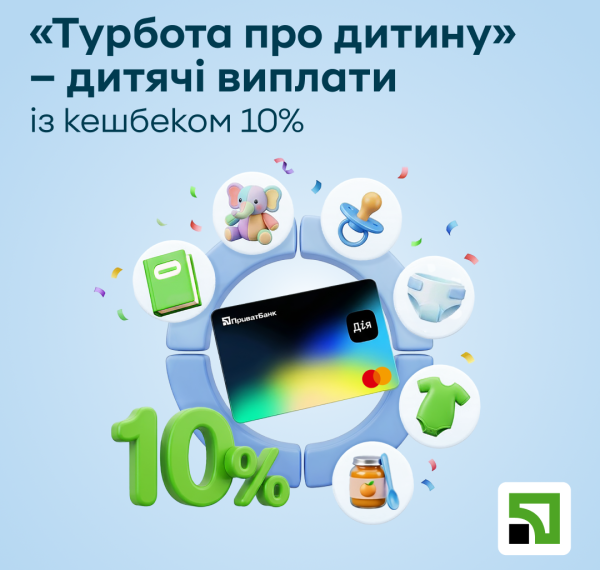 UA Finansy 12 ПриватБанк відкрив рахунок для ключових дитячих виплат на “Дія.Картці”