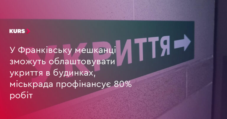 80% фінансування на укриття: Франківськ підтримує мешканців 1 80% фінансування на укриття: Франківськ підтримує мешканців 1